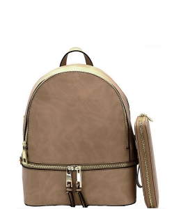 New Fashion Backpack with Wallet LP1062W STONE